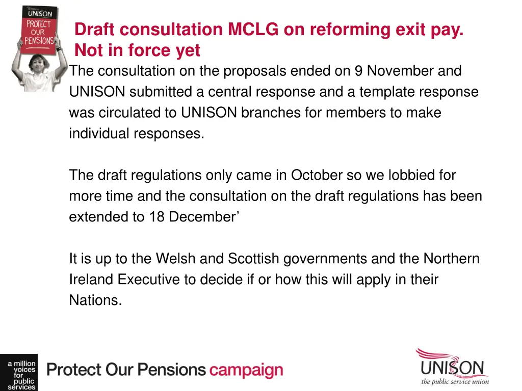 draft consultation mclg on reforming exit