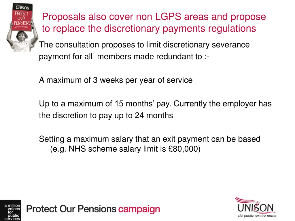 proposals also cover non lgps areas and propose