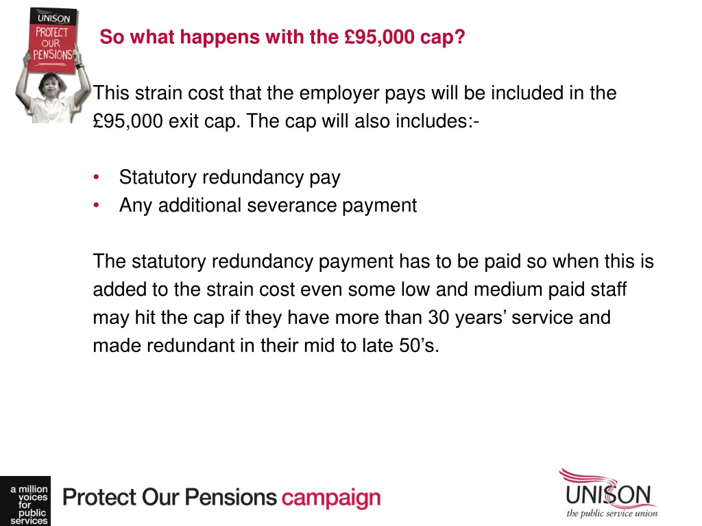 so what happens with the 95 000 cap
