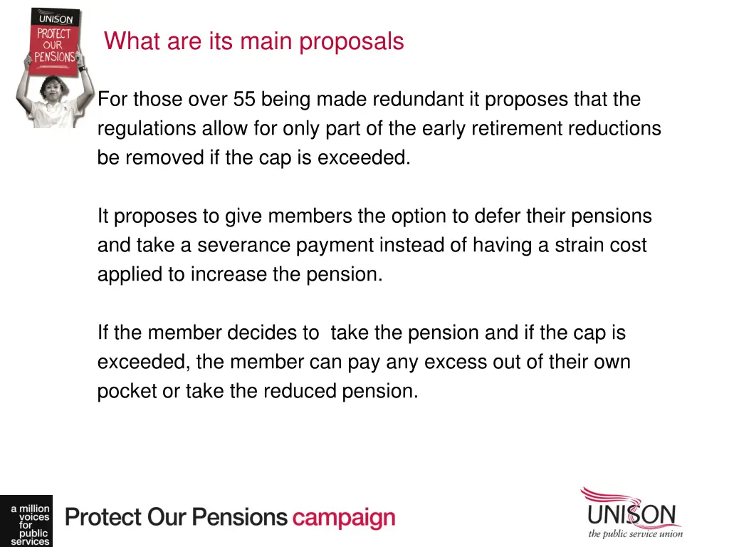 what are its main proposals