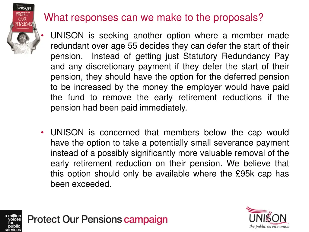 what responses can we make to the proposals 1