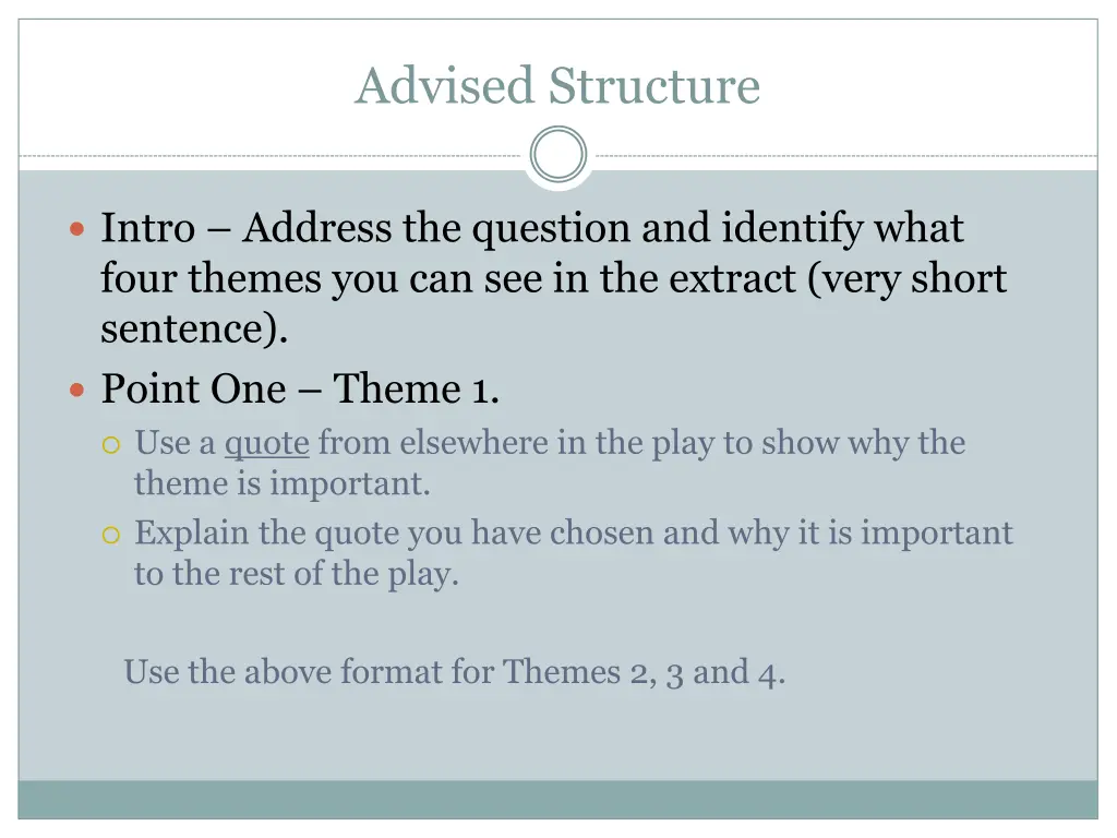 advised structure