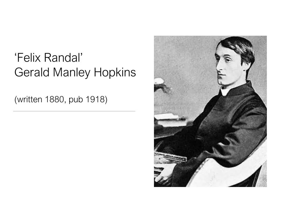 felix randal gerald manley hopkins