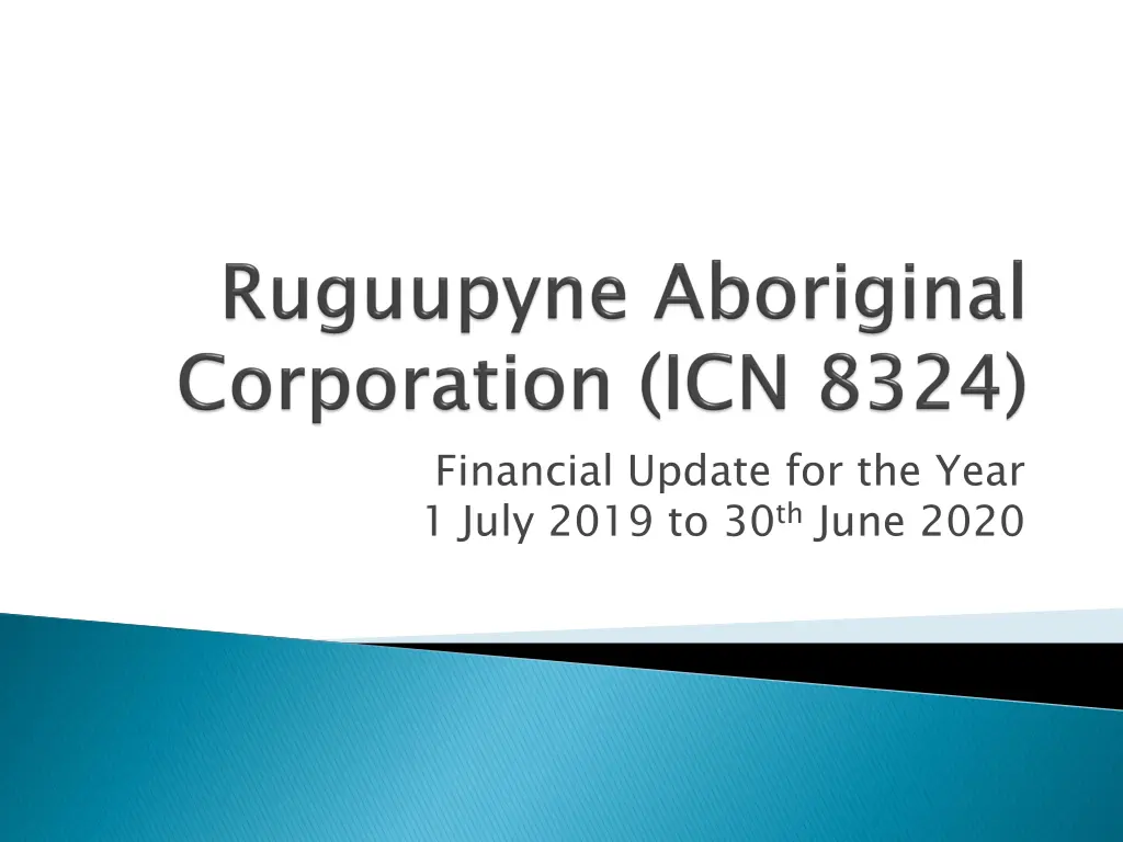 financial update for the year 1 july 2019