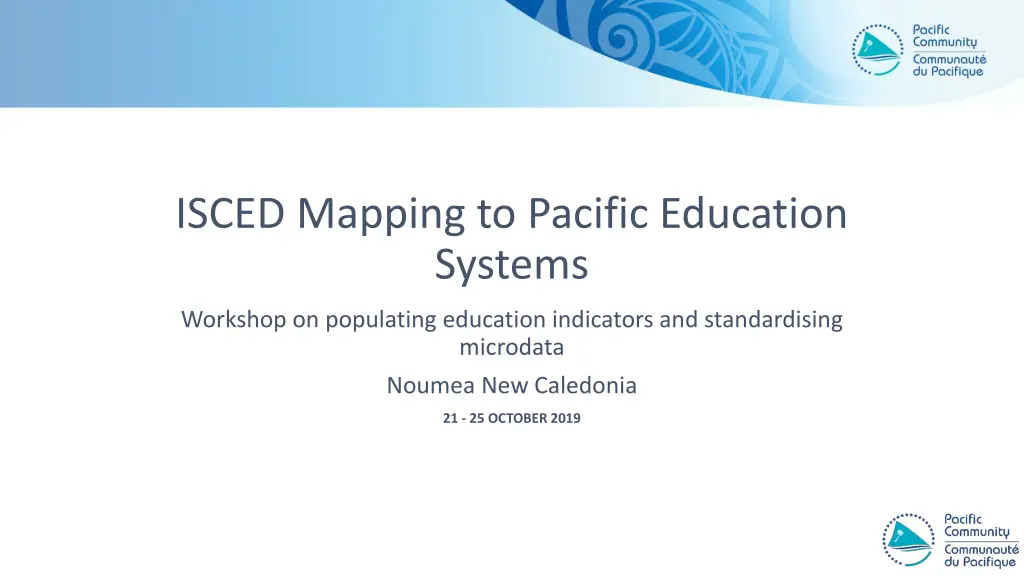 isced mapping to pacific education systems