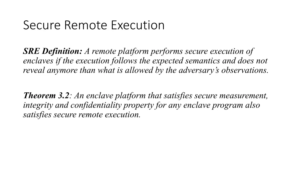 secure remote execution