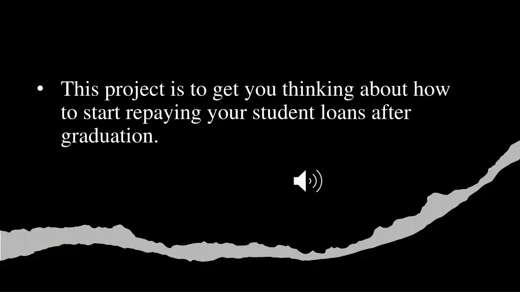 this project is to get you thinking about