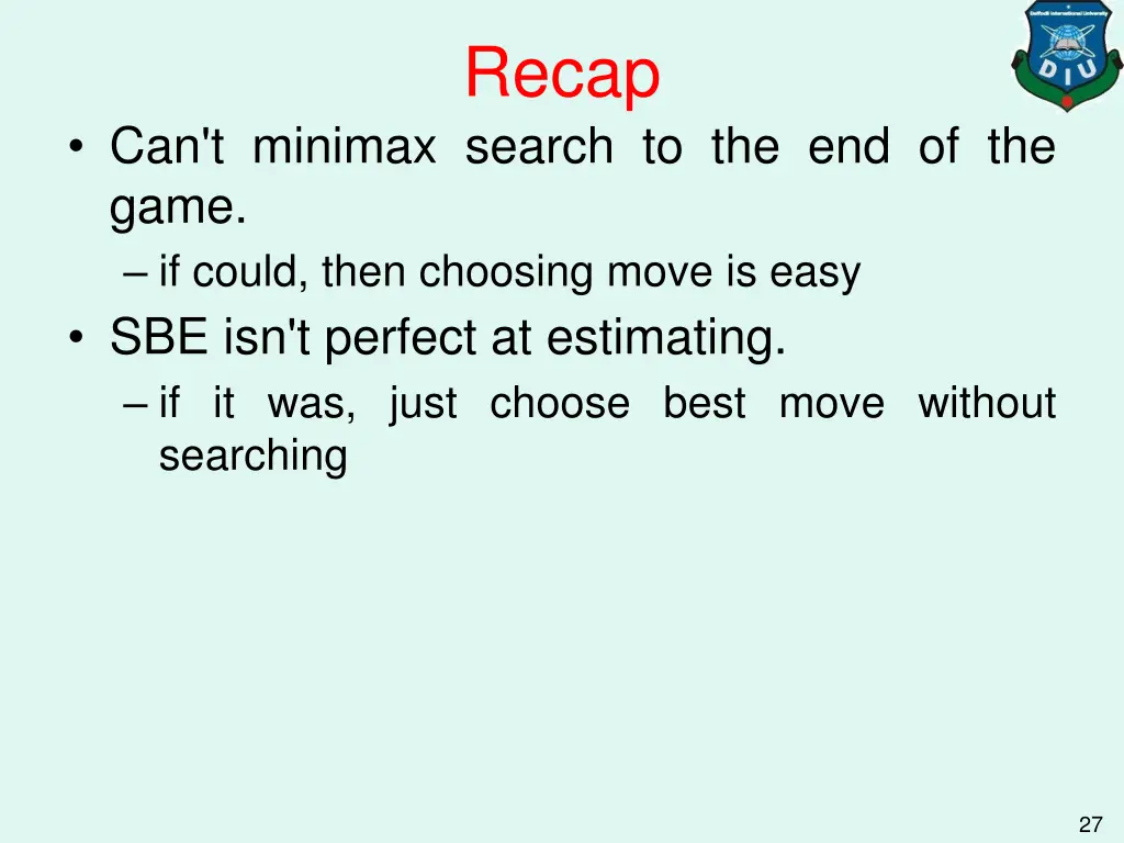 recap