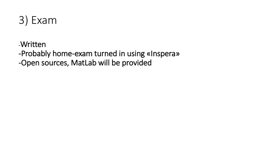 3 exam