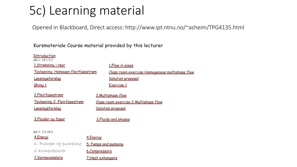 5c learning material
