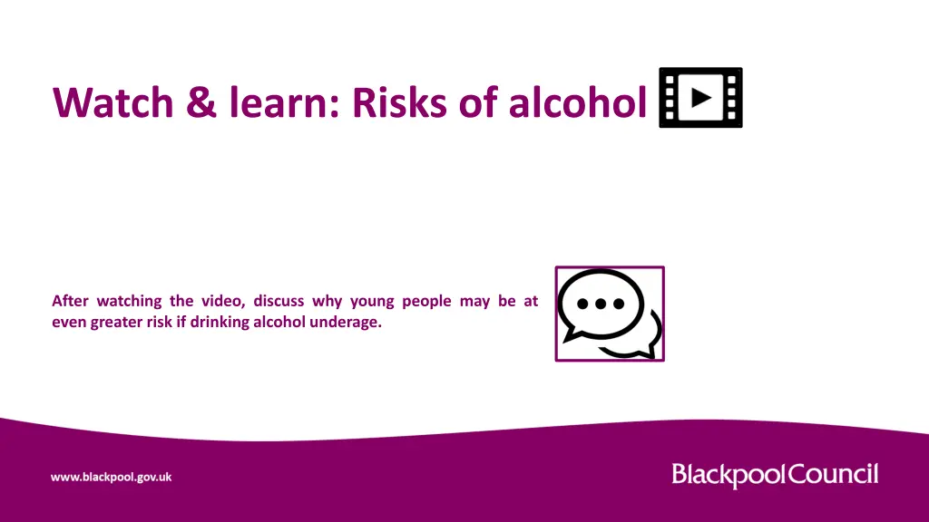 watch learn risks of alcohol