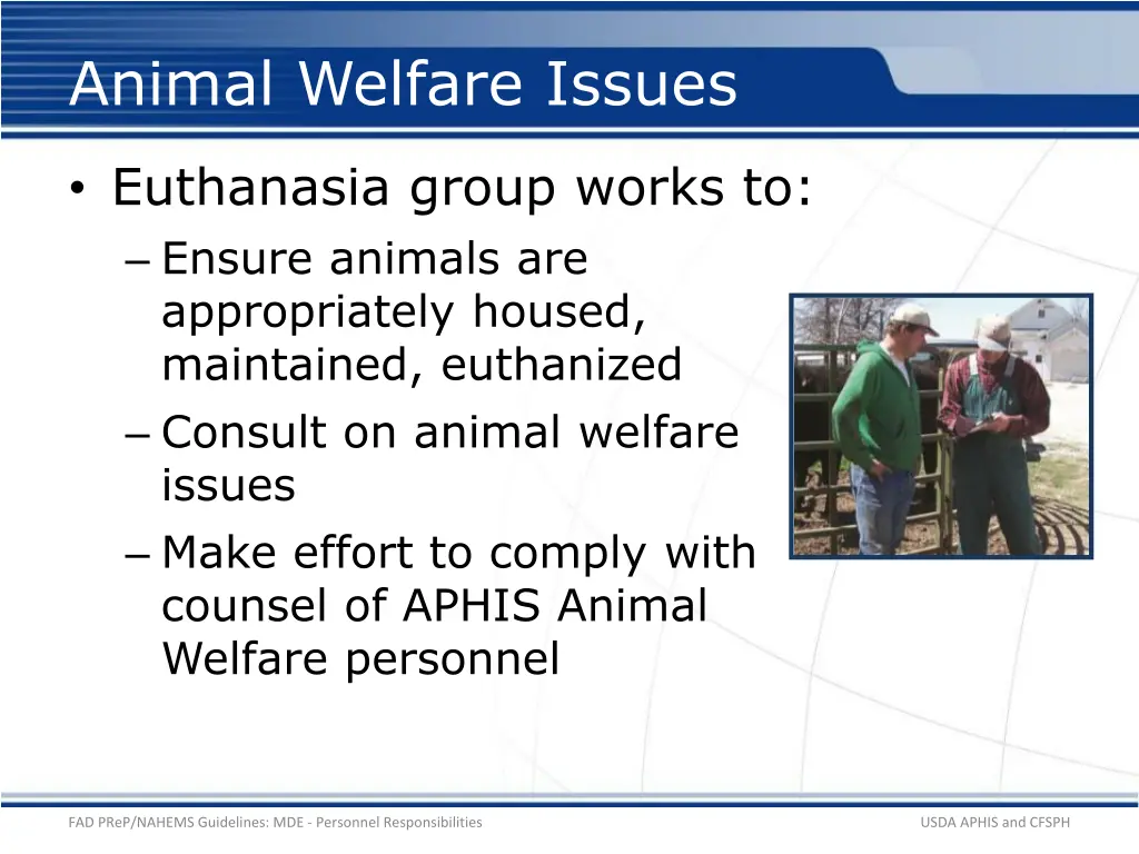 animal welfare issues