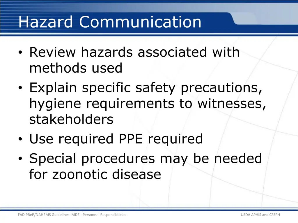 hazard communication