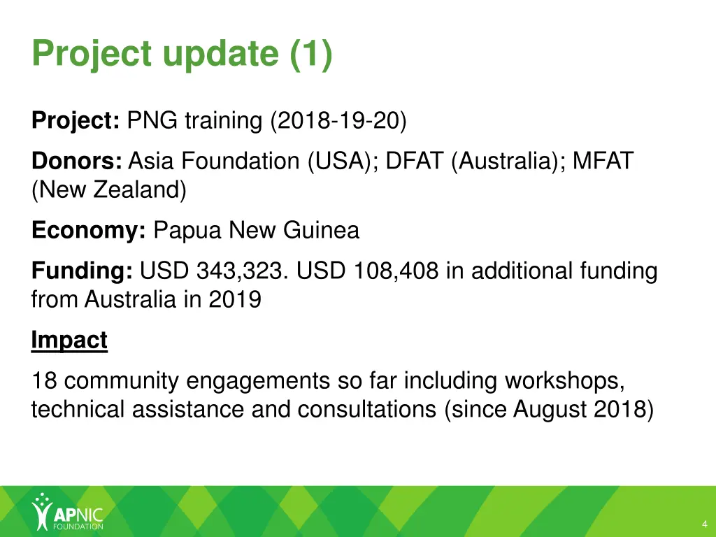 project update 1