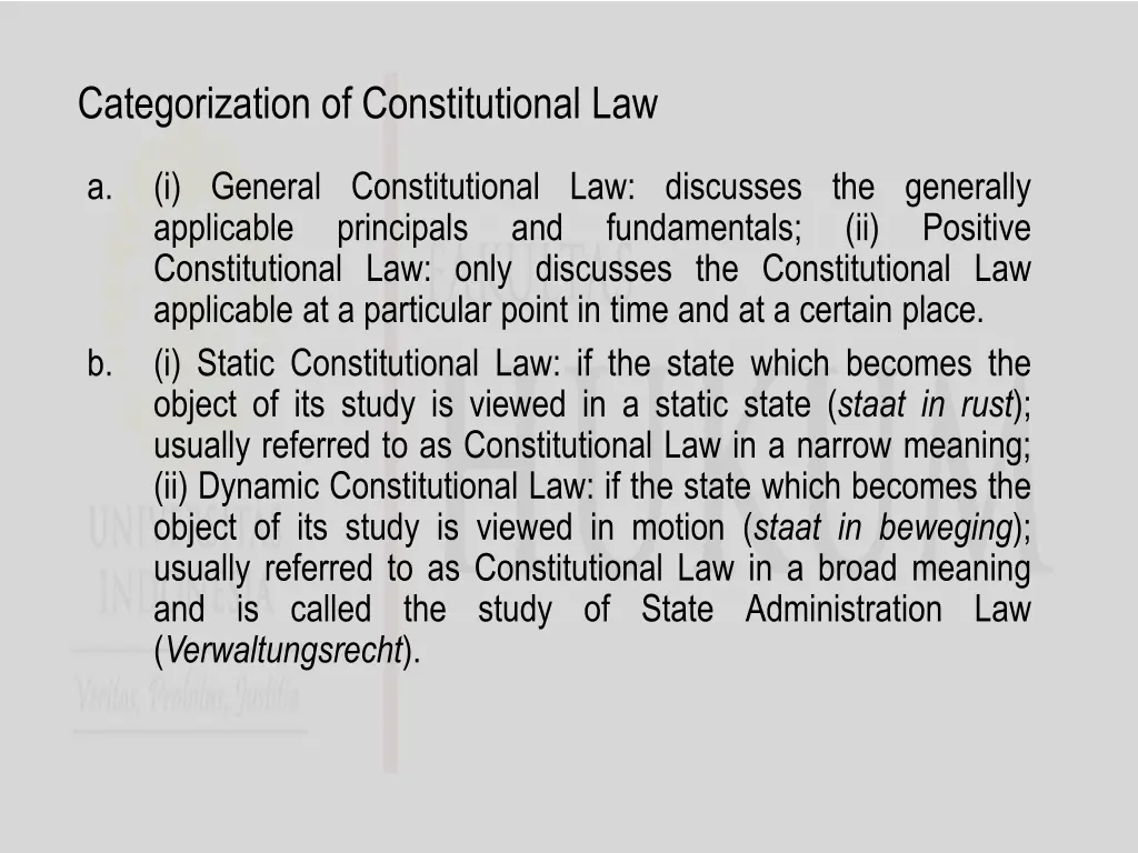 categorization of constitutional law