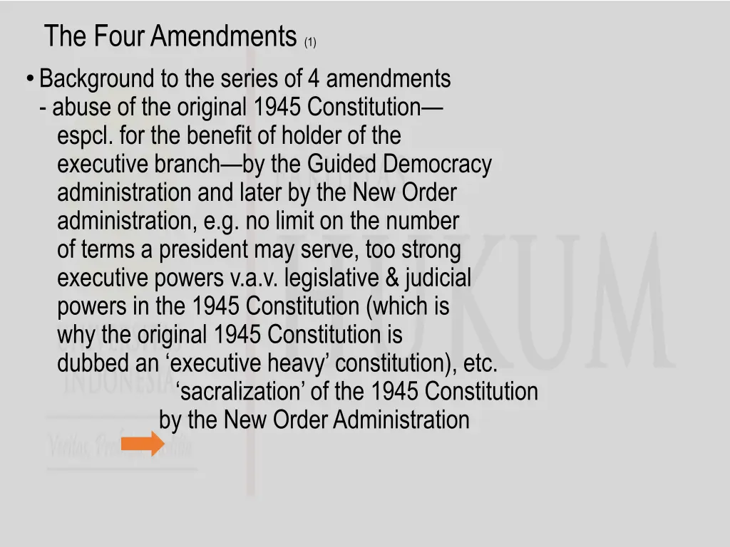 the four amendments 1 background to the series