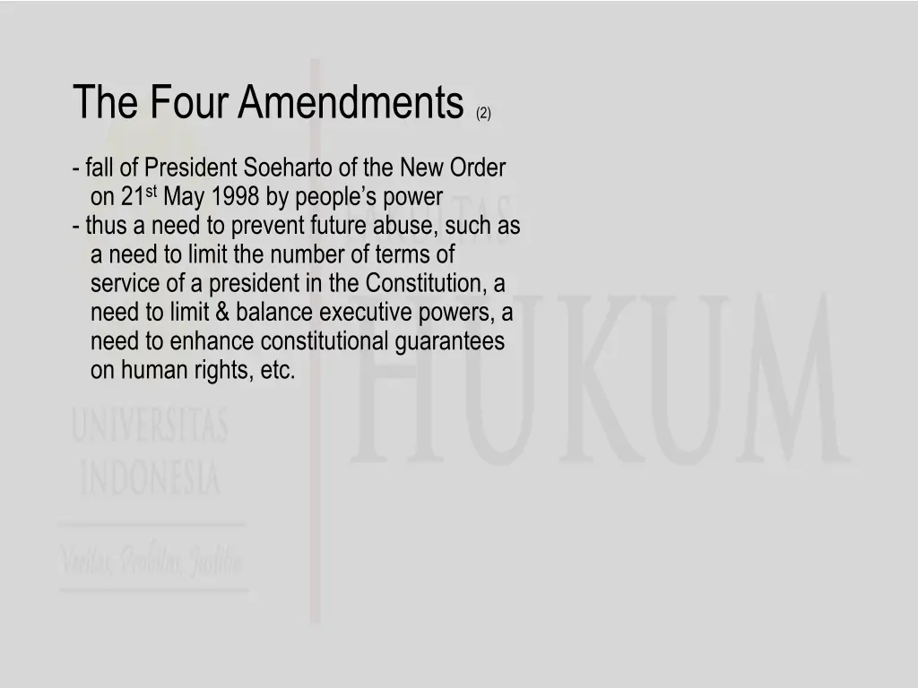 the four amendments 2