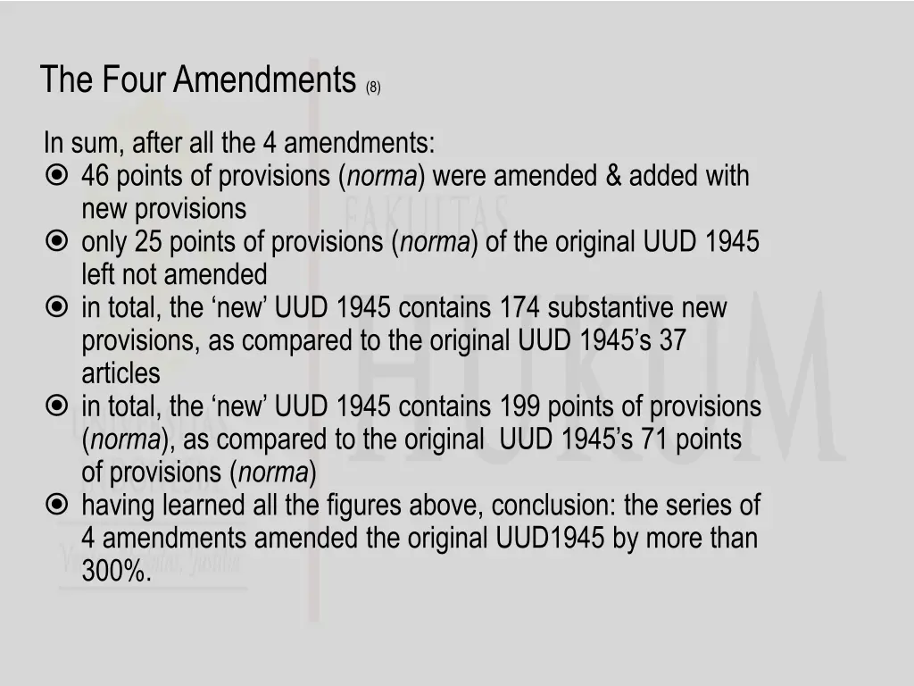 the four amendments 8