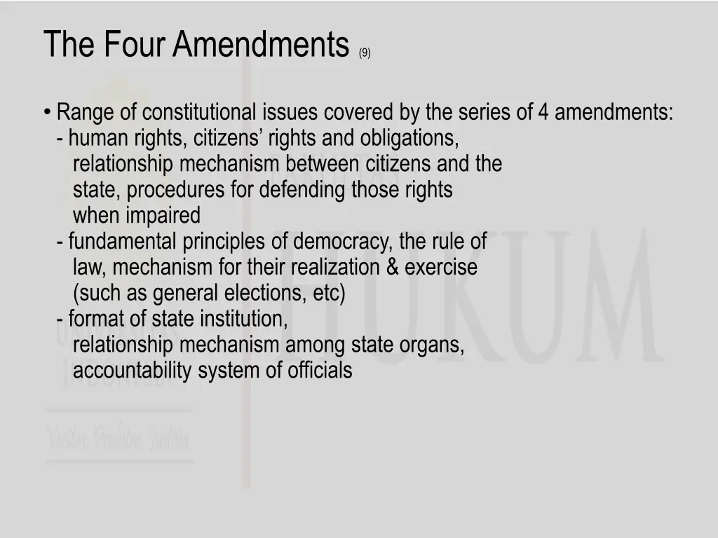 the four amendments 9