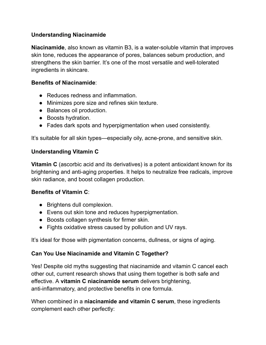 understanding niacinamide
