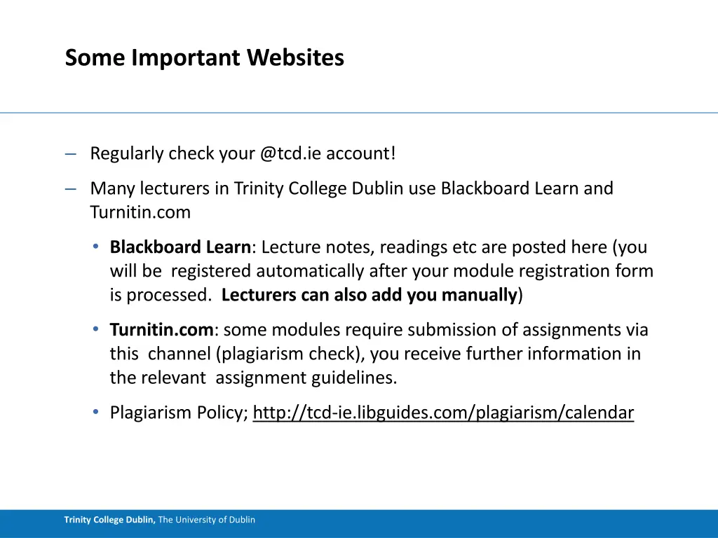 some important websites