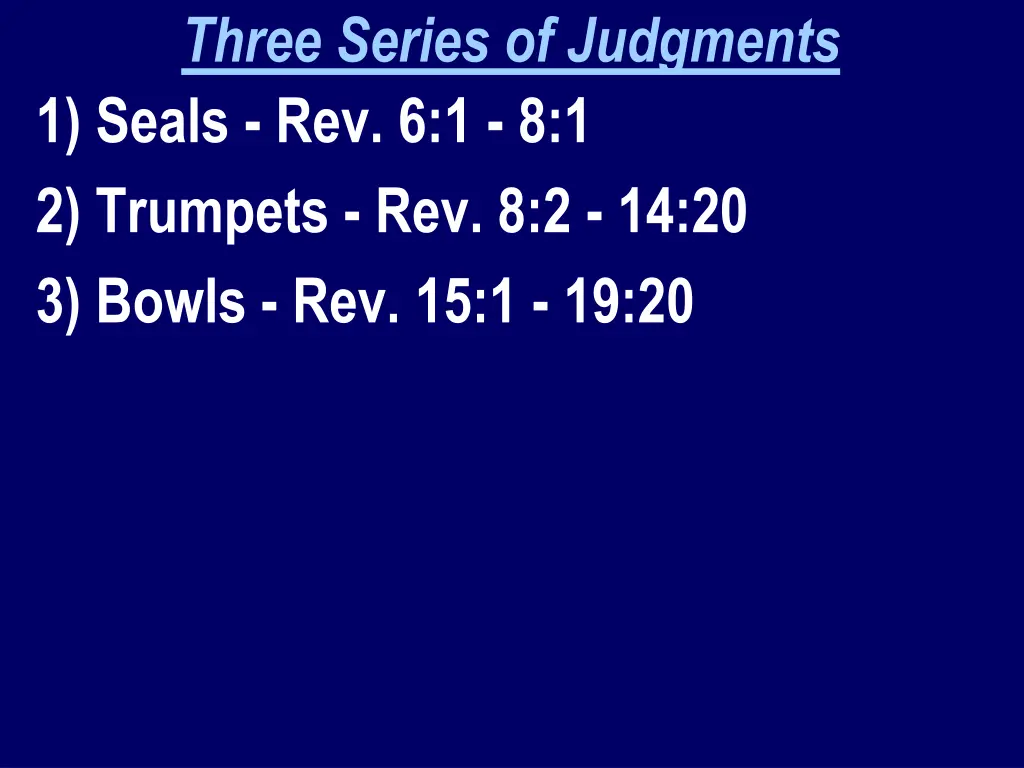 three series of judgments 1 seals