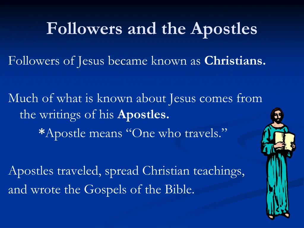 followers and the apostles