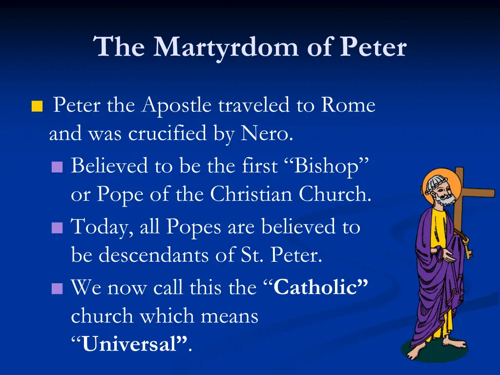 the martyrdom of peter