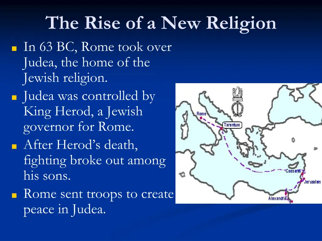 the rise of a new religion in 63 bc rome took