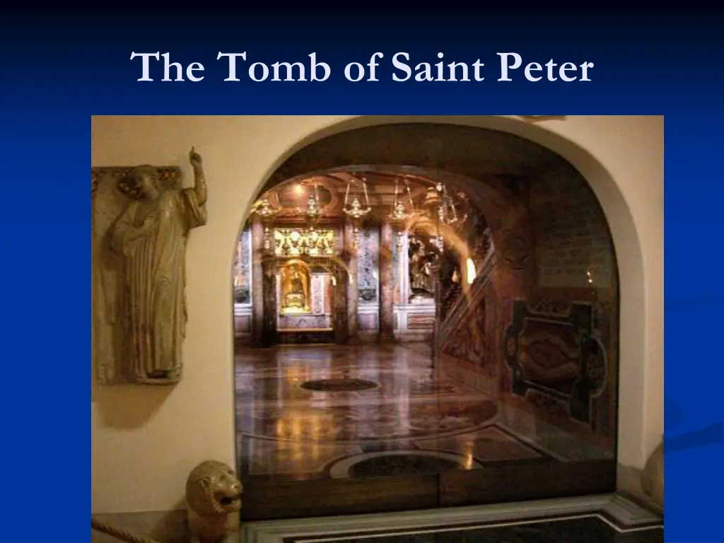 the tomb of saint peter