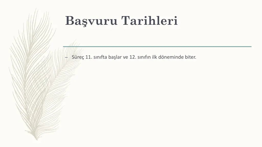 ba vuru tarihleri