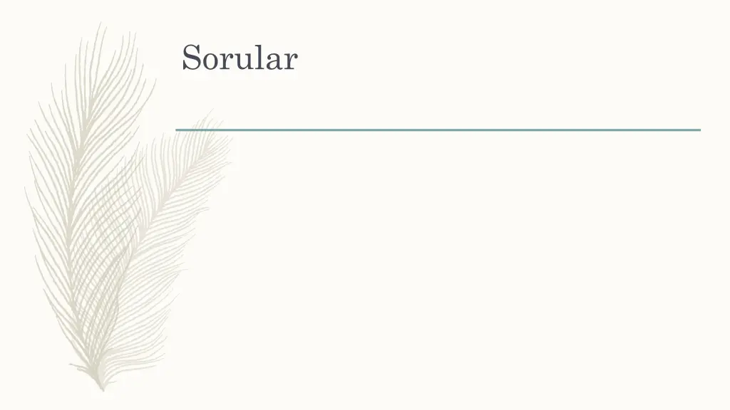 sorular