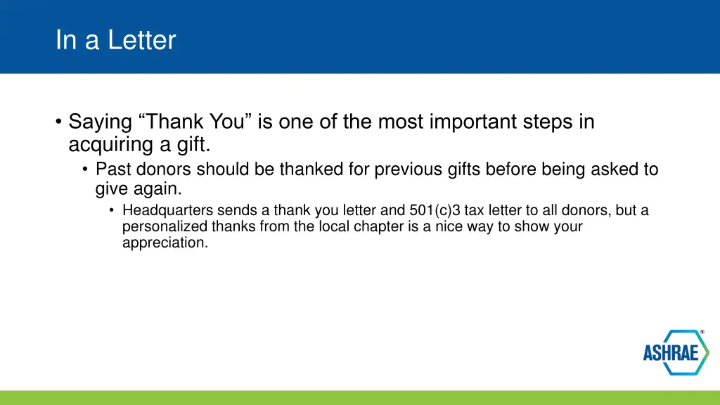 in a letter