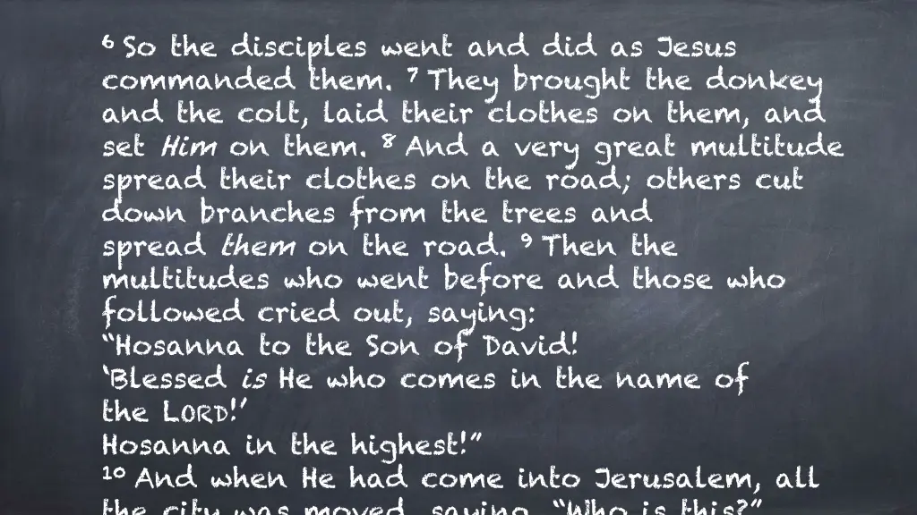 6 6 so the disciples went and did as jesus