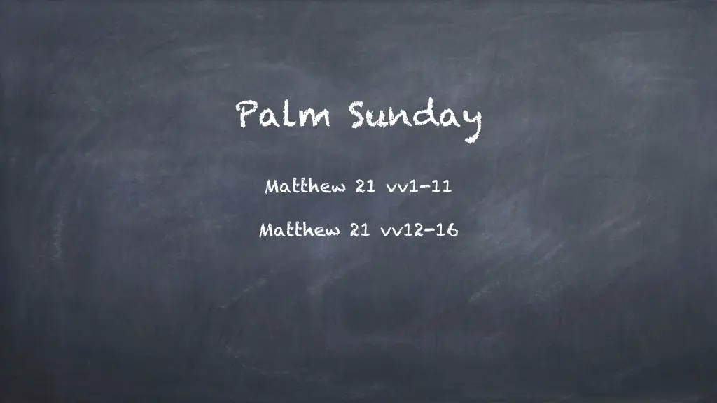 palm sunday
