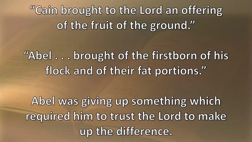 cain brought to the lord an offering of the fruit 2