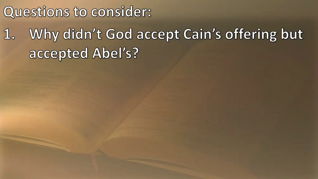 questions to consider 1
