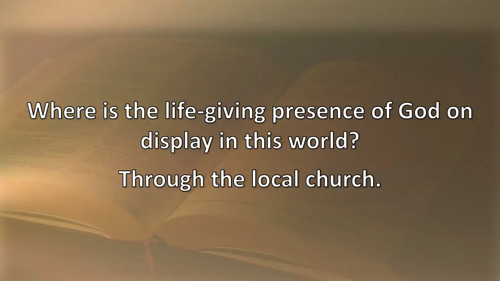 where is the life giving presence