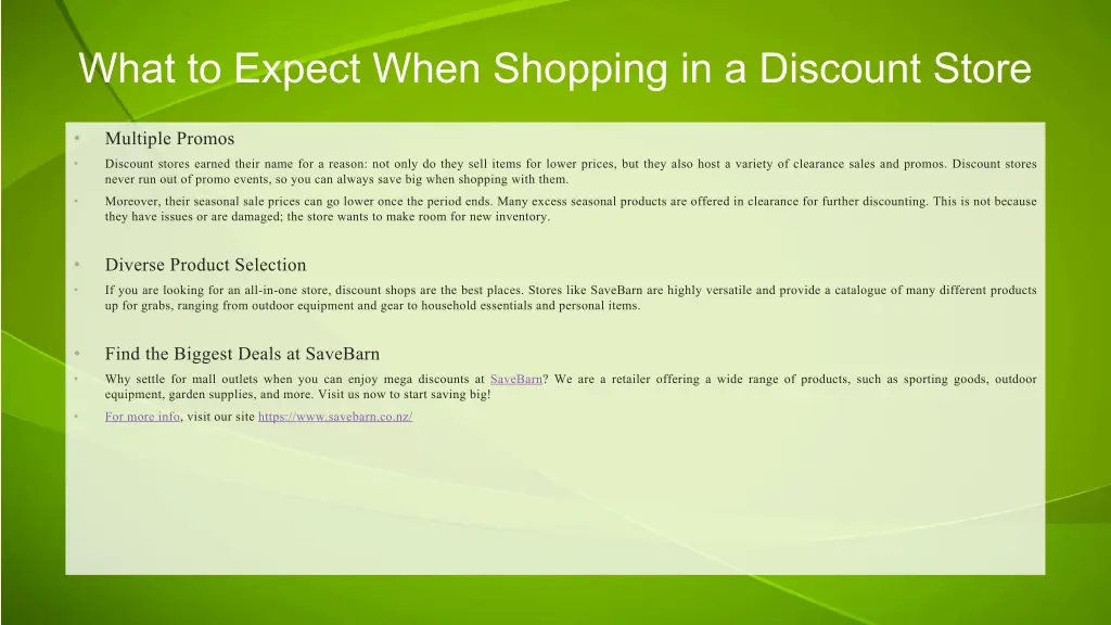 what to expect when shopping in a discount store 1