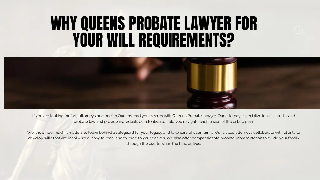 why queens probate lawyer for your will