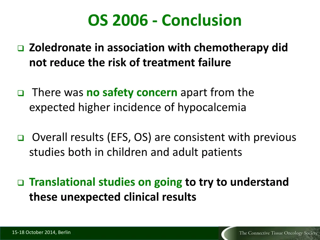 os 2006 conclusion