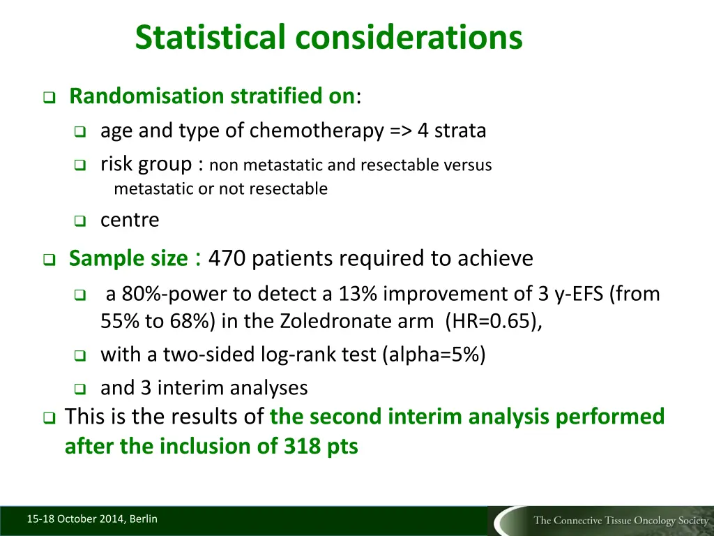 statistical considerations