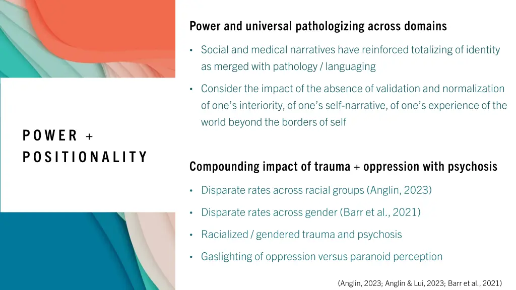 power and universal pathologizing across domains
