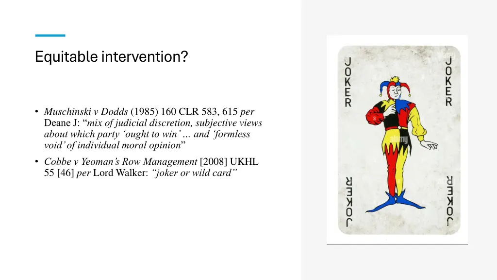 equitable intervention