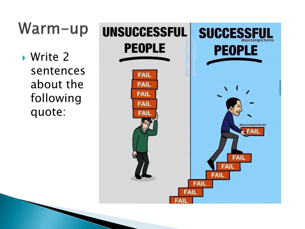 write 2 sentences about the following quote
