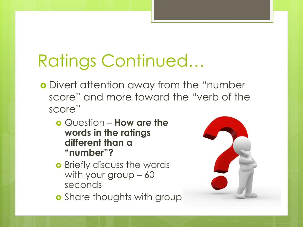 ratings continued