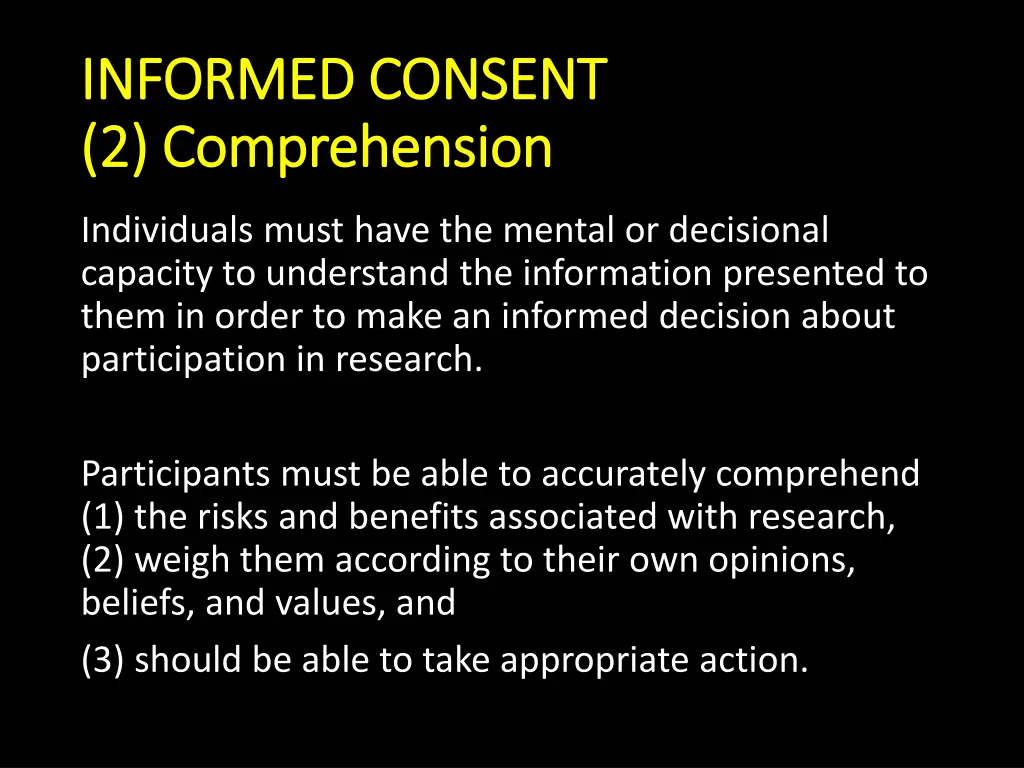 informed consent informed consent 2 comprehension
