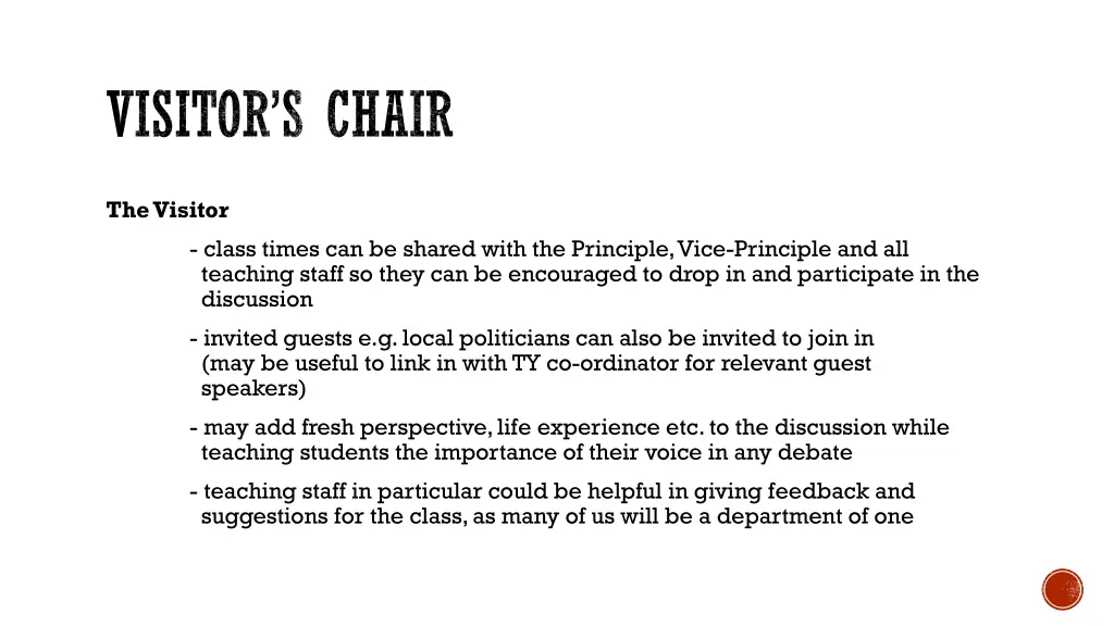 visitor s chair