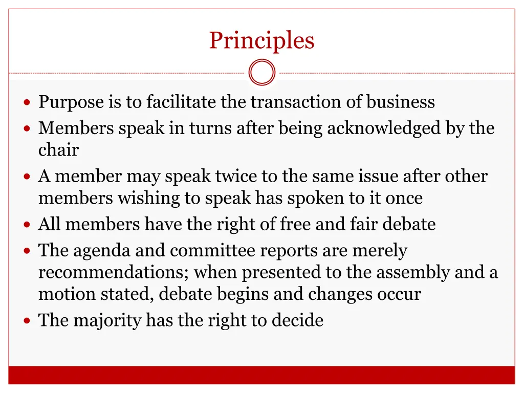 principles