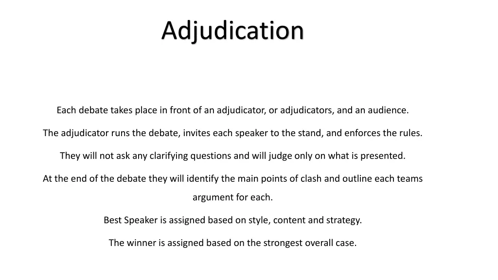 adjudication